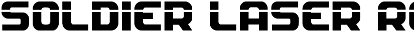 Soldier Laser Regular font
