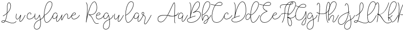 Lucylane Regular font