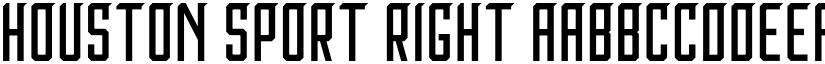 Houston Sport Right font