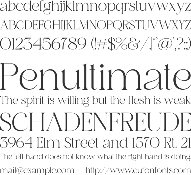 Careny font preview