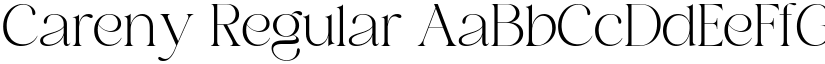 Careny Regular font