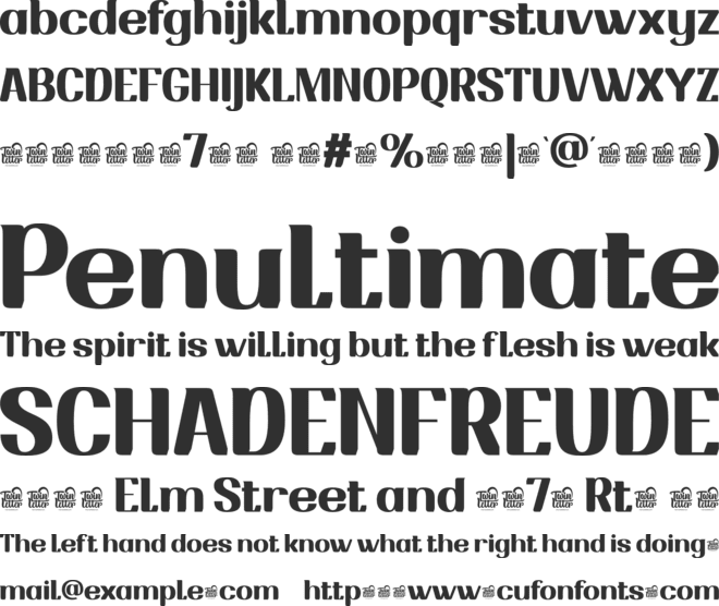 Drafbink Trial font preview