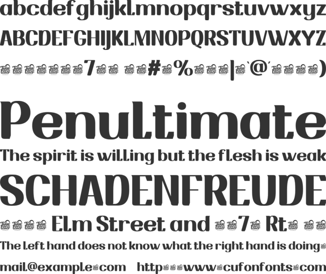 Drafbink Trial font preview