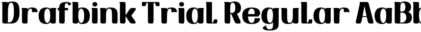 Drafbink Trial Regular font