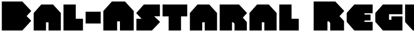 Bal-Astaral Regular font