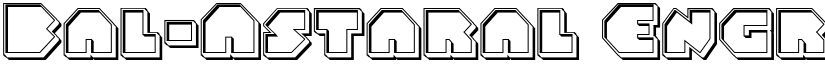 Bal-Astaral Engraved Regular font