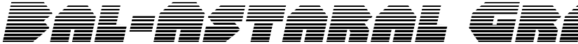 Bal-Astaral Gradient Italic Italic font