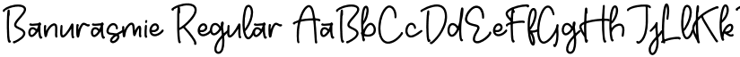 Banurasmie Regular font