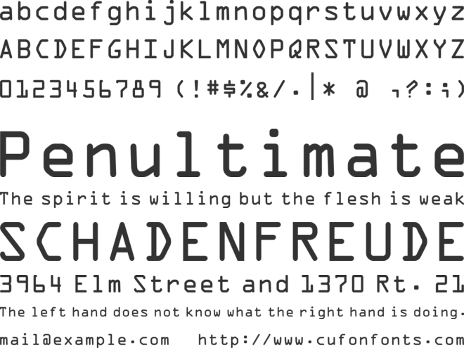 free ocr font