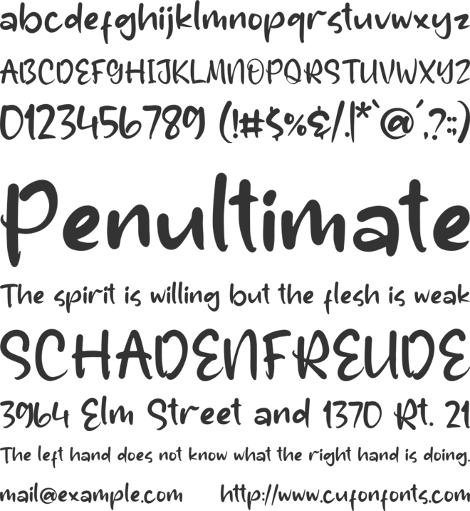 Authentic Claisha font preview
