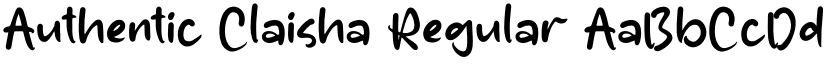 Authentic Claisha Regular font