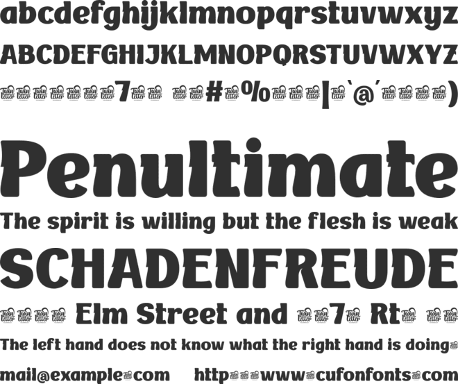 BAKRUV Trial font preview