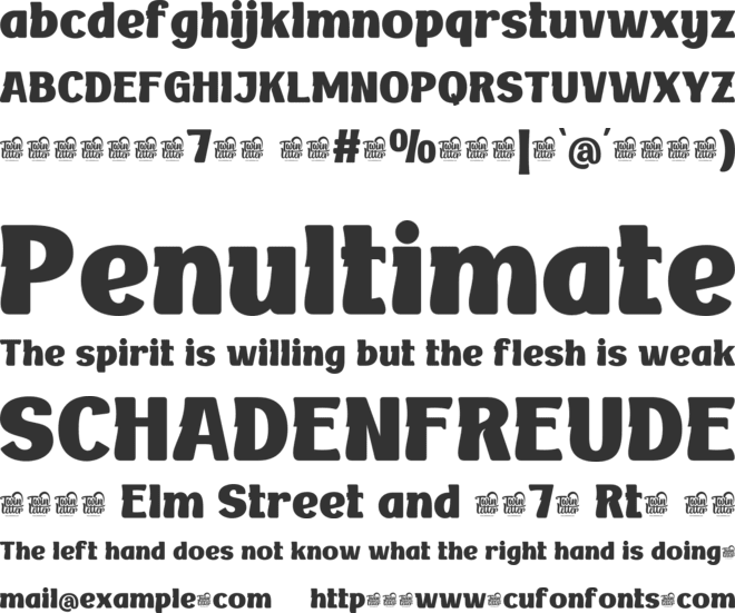 BAKRUV Trial font preview