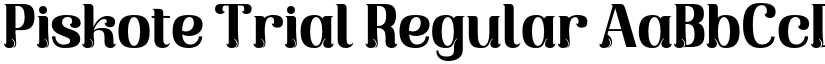 Piskote Trial font download