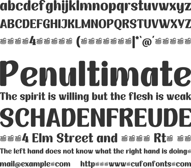 ANWUTOKTRIAL font preview