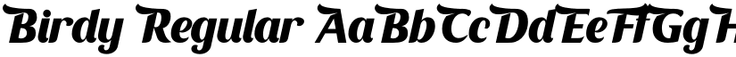 Birdy Regular font