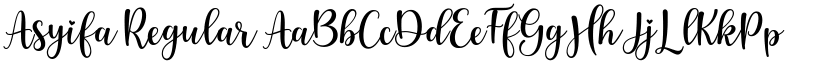 Asyifa Regular font