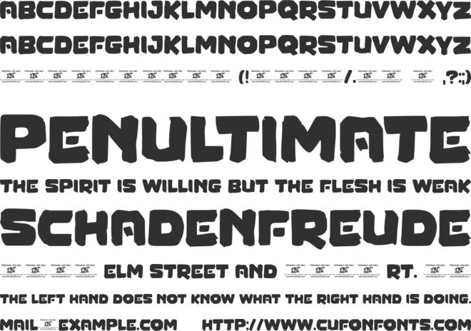 Block Force font preview