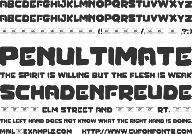 Block Force font preview