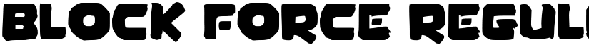 Block Force Regular font