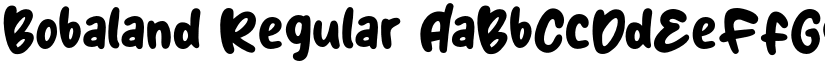 Bobaland Regular font