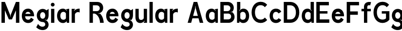 Megiar Regular font
