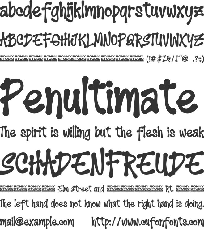 Strenght To Strenght font preview