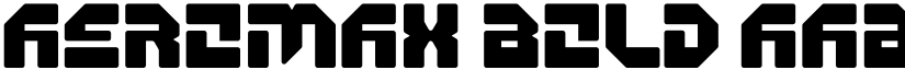 AEROMAX Bold font