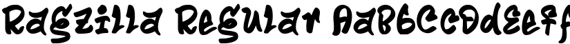 Ragzilla Regular font