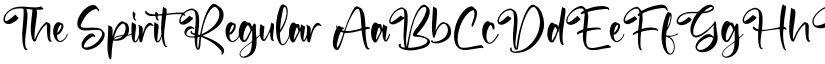 The Spirit Regular font