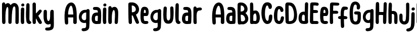 Milky Again Regular font