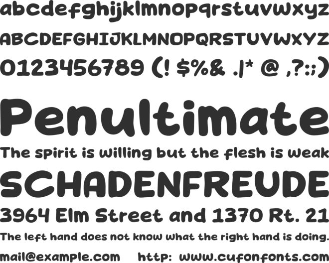 Howdy Comic font preview