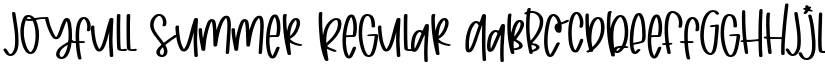 Joyfull Summer Regular font