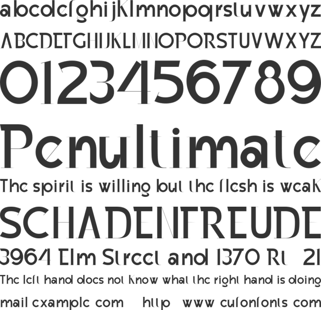 Fiorella font preview