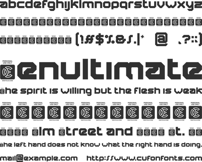 NCL Robowapix font preview