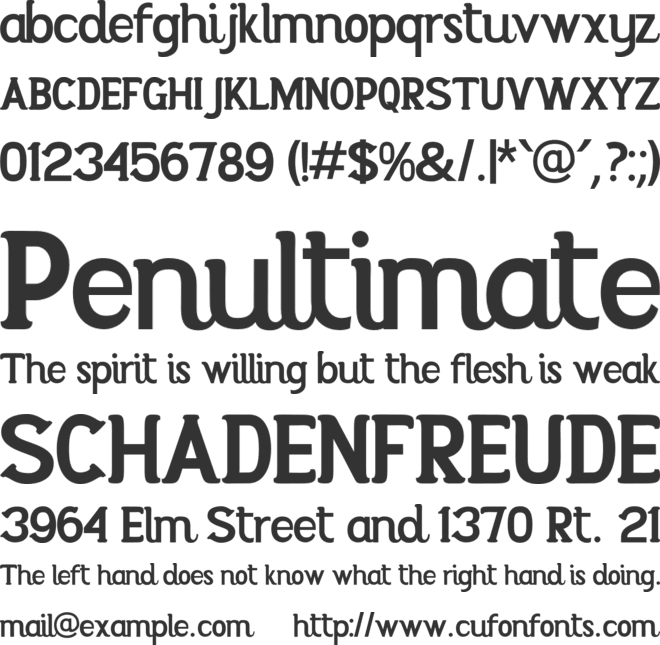 HOARDER BREAK font preview