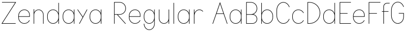 Zendaya font download