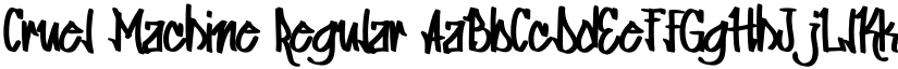 Cruel Machine Regular font