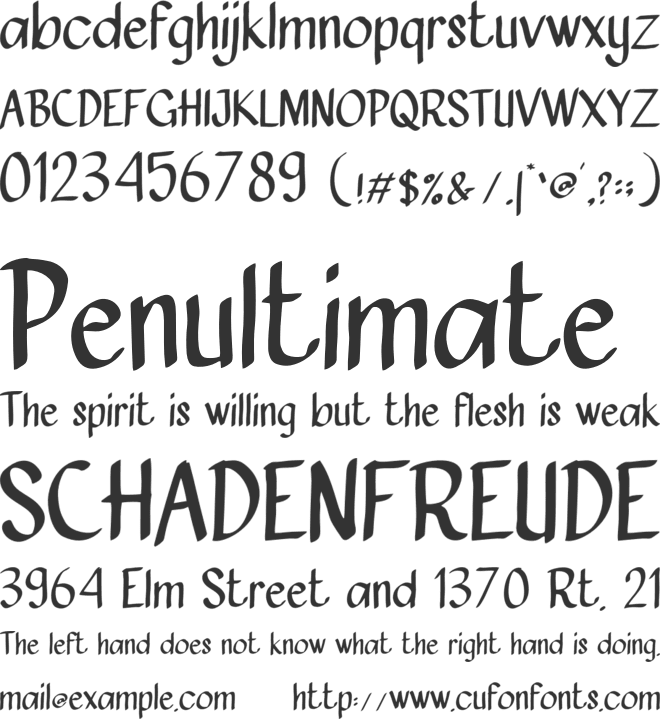 AUFSTEHEN VOL 1 font preview