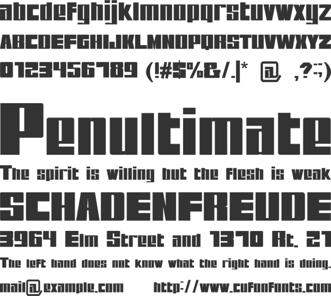 Breslau font preview