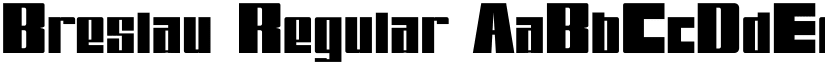 Breslau Regular font