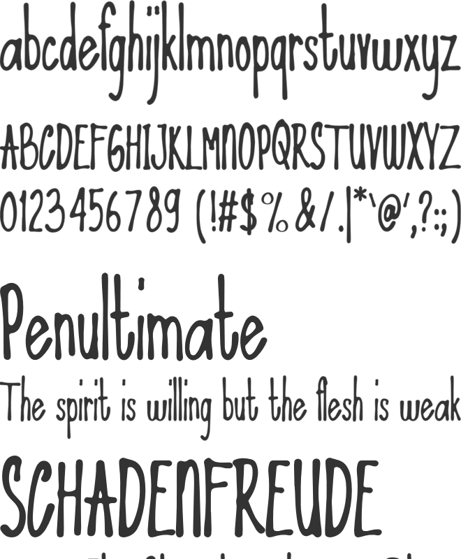 Broken Crowbar font preview