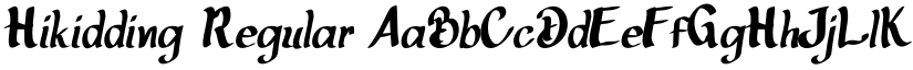 Hikidding font download