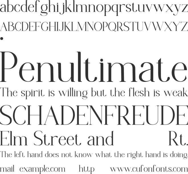 Chanley font preview