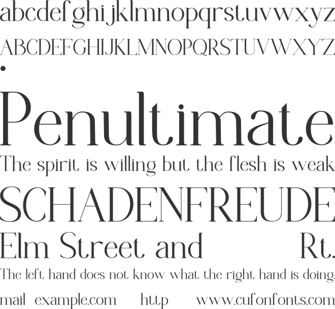 Chanley font preview
