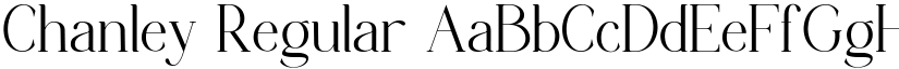 Chanley Regular font
