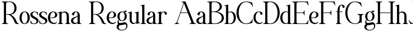 Rossena Regular font