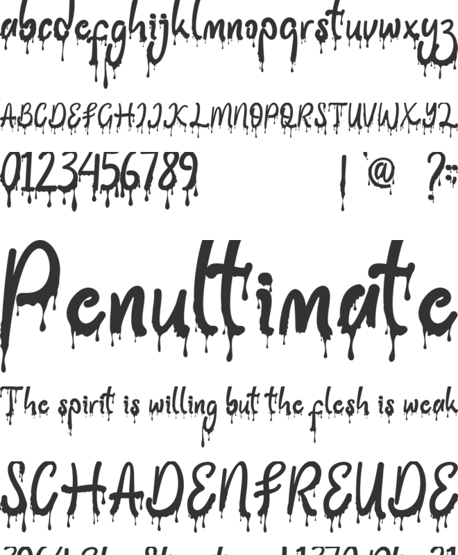 Ghost Blood font preview