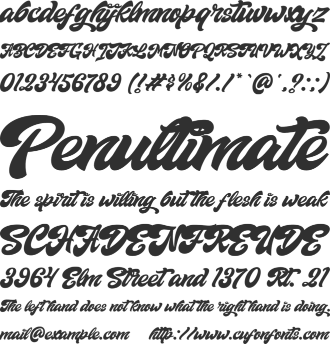 Relaxa font preview
