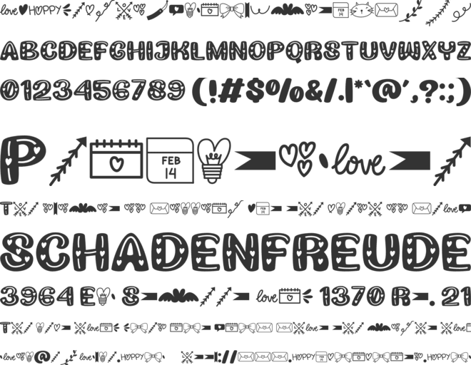 Loving Stroke font preview